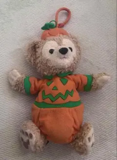 ダッフィー　ハロウィン　パンプキン　ぬいぐるみポーチ　ディズニーシー