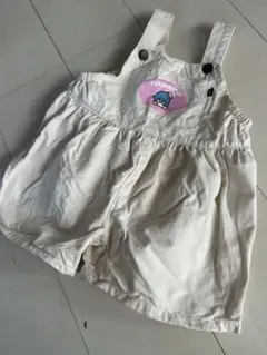 TUXEDO SAM クリーム色サロペット90cm