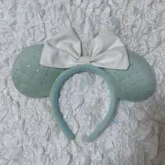 ディズニー ミッキー型カチューシャ ミントグリーン