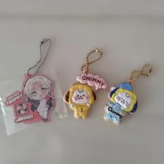 BTS Jimin & BT21 CHIMMY キーホルダー 3個セット