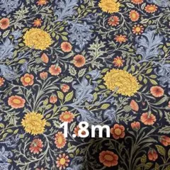 1.8mウィリアムモリス シーチング　生地 ケルムスコットブルー