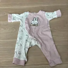 ミッフィー刺繍のロンパース