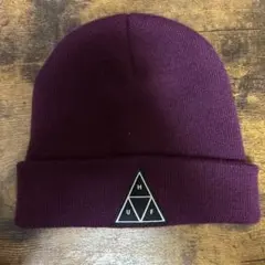 HUF パープルニット帽