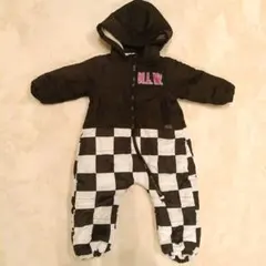 MLW スキーウェア 黒白チェック 95cm