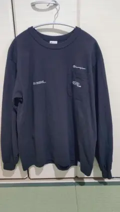 WTAPS×Champion　ロンT　BLACK