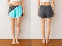 NIKE ランニングパンツ L ミントグリーン グレー ショートパンツ