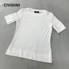 良品✨️CIVIDINI チヴィディーニ 半袖カットソー 白 イタリア製 42のサムネイル
