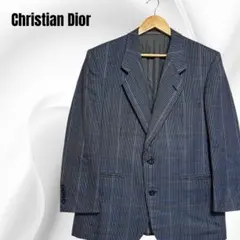 美品‼︎◆Dior◆テーラードJKT/グレー/チェック/Men/ネーム入りのサムネイル