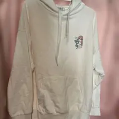 Api 女の子プリントフード付きパーカー