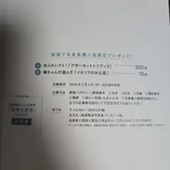 梅澤美波 応募券