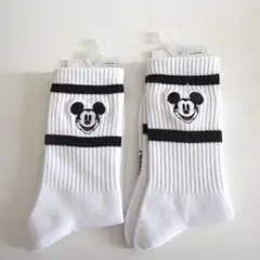 【2足】 DisneyStoreディズニー ソックス 靴下 ミッキー ホワイト
