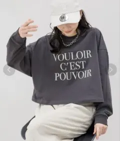 LOWRYS FARM メッセージショートプリントＬＳ ロゴ 長袖カットソーのサムネイル