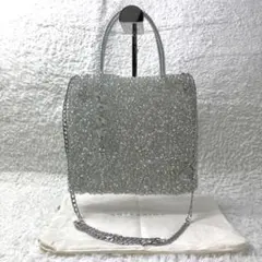 美品✨️ アンテプリマ ミディアム 2way ショルダー スクエア シルバー