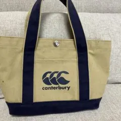 canterbury ハンドバック ベージュ/ネイビー
