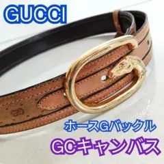 GUCCI ホースビット ベルト キャンバス レザーのサムネイル