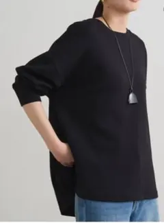 【Loungedress】定価13200円ポンチプルオーバーブラック 2回着用のサムネイル