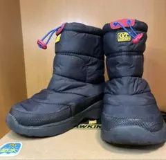 GT HAWKINS 22cmスノーブーツ ブラック　キッズ