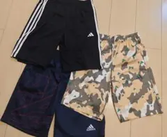 adidas　ショートパンツ 150cm 3枚