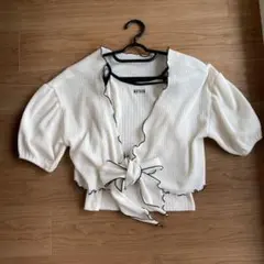 キャミセット2wayテレコトップス　カーディガン　と　キャミソール