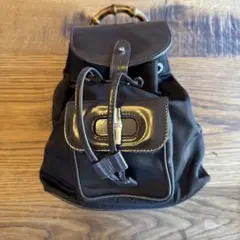 GUCCI バンブー ミニリュック ターンロック ブラウンのサムネイル
