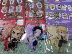 鬼滅の刃　一番くじ きゅんキャラアクリルチャーム　杏寿郎　しのぶ　善逸