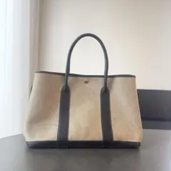 エルメス ガーデンパーティPM ボルデュック リボン トワルアッシュ