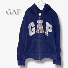 GAP y2k 平成 虹色 パーカー 派手 古着 レア スパンコール a951