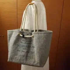 UNITED ARROWS トートバッグ大 グレー 全日空機内販売限定のサムネイル