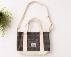 Dearly wish チェック柄 2way ショルダーバッグのサムネイル