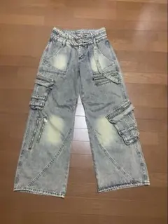 M リペア加工スターカーゴパンツ 木村拓哉着用 Sサイズ 裾上げテープ 