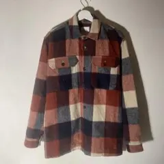美品！zara ザラ　厚手ネルシャツ　ジャケット　チェック柄　赤　青　ネイビー