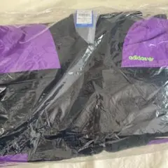 【未使用】adidas originals ナイロンジャケット 中綿 黒/紫
