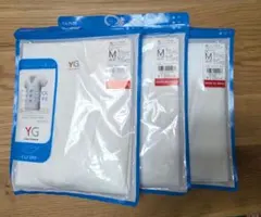 グンゼ YG カットオフ 脇パッド付きVネックTシャツ　 3枚　メンズМ