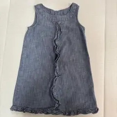 babyGap ノースリーブワンピース 100cm 女の子　キッズ　デニム
