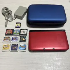 即購入OK】ニンテンドー3DS LL 本体＋ソフト7本 、充電器、ケースセット