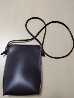 ダークブラウン スマートショルダーバッグ　アテニア