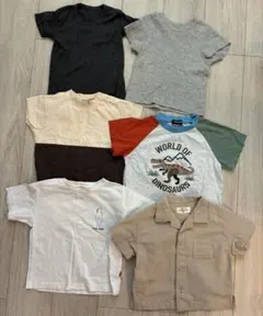 【6点セット】 子供服 Tシャツ まとめ売り 90 100 セット　プティマイン