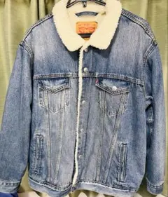 値下げ交渉可　Levi’s ボア襟　デニムジャケット　XL