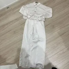 GRL ベージュ　セットアップ パンツ