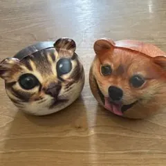 ワッツ　アニマルプリントスクイーズ 2個セット　犬猫