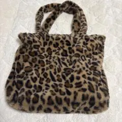 ヒョウ柄ファートートバッグ