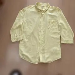 黄色の中袖シャツ