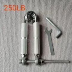 【新品】チョーカーハンドグリッパー　250LB　シルバー　握力トレーニング