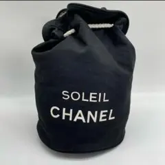 シャネル ノベルティ ロゴプリント 巾着 プールバッグ ワンショルダー