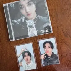 StrayKids スキズ GIANT fC盤ハンHAN 両面トレカ 開封済CD