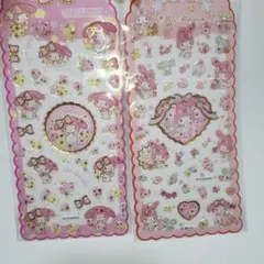 サンリオ　マイメロディ　PVC シール　2枚セット　エポキシシール