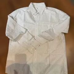 UNIQLO メンズ　ストライプボタンダウンシャツ　Mサイズ