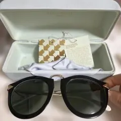 KAREN WALKER サングラス ホワイト ブラックのサムネイル