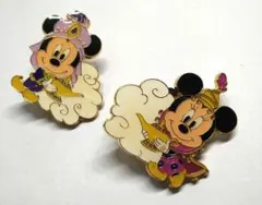 ディズニー　ミッキー　ミニー　ピンバッジ　魔法のランプ