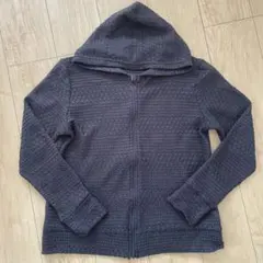 水陸両用 メッシュ ジップアップパーカー チャコールグレー L